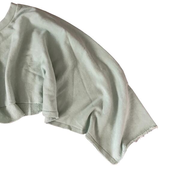 Niyama Sol Kimono Cropped Sweatshirt Athletic Yoga Mint Medium New - Picture 5 of 9